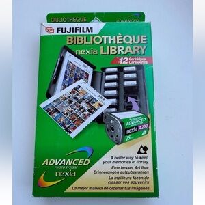 Fujifilm Nexia Library Advance Photo System APS Film 12 Cartridge Storage Case